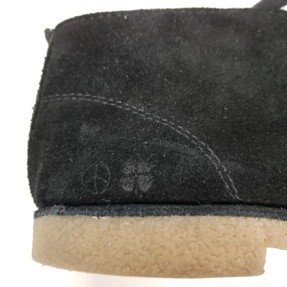 Lucky Brand Emillia Women's Black Suede Lace Up Desert Booties Size 6.5 - Picture 3 of 7